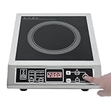 Induktionskochfeld 1 Platte, Induktionskochplatte mit 8 Leistungsstufen und Temperaturstufen, 3500W...