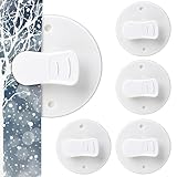 Thinp 4 Stück Schutz-Spritzschutz-Clips,Duschvorhang Clips,Selbstklebende Vorhang Clip,Duschvorhang...