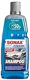 SONAX XTREME Shampoo 2 in 1 (1 Liter) Autoshampoo Konzentrat ohne Abledern zur Reinigung lackierter...