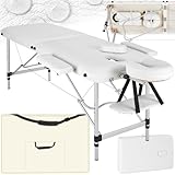 tectake Massageliege 2 Zonen, Massagetisch, Massageliege klappbar, höhenverstellbare Aluminium...