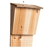 Schutz für Fledermäusenhaus im Freien – Holzkiste Fledermäuse aus Holz | Pfeil-Nistkasten für...