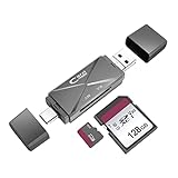 GKGG SD/Micro SD-Kartenleser, Typ C Card Reader für Computer, Tablet und Smartphone mit OTG...