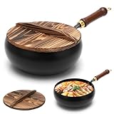 RANJIMA Eisenpfanne Ohne Beschichtung, Japanische Eisenpfanne, 24cm handgeschmiedeter...