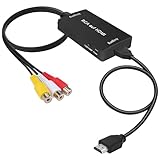 uhddadi RCA auf HDMI Konverter, 1080P Composite CVBS AV zu HDMI Video Audio Konverter Adapter mit...