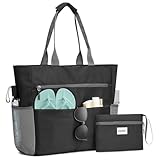 G4Free Strandtasche XXL Familie & Badetasche Faltbar Groß/Wasserdicht/Leicht für Shopping...