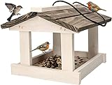 KOTARBAU® Vogelhaus zum Aufhängen Vogelfutterhaus aus Holz Vogelfutterspender Futterhaus für...