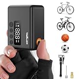 Tavaler Mini Fahrradpumpe Elektrisch | Elektrische Fahrradpumpe Akku mit Manometer | 130PSI Mini...