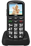 Uleway Mobiltelefon Seniorenhandy mit großen Tasten und ohne Vertrag, Dual SIM Rentner GSM Handy...