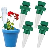 NAROSEBE 4 PCS Automatische Pflanzenbewässerung Wasserspender Zimmerpflanzen Keramik Blumen...