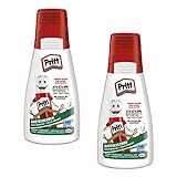 Pritt Bastelkleber, 2 Flaschen à 100 g transparent trocknender Alleskleber für Zuhause, Schule...