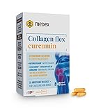 Medex Collagen Flex Curcumin - Kollagen-Präparate für Gelenke und Rückenschmerzen, patentierte...