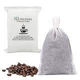 100 Pcs Einweg Tee Filter Taschen leere Baumwolle Drawstring Dichtung Filter Teebeutel für lose...