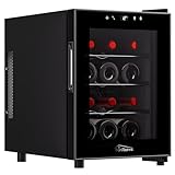 Tronitechnik® Weinkühlschrank Bordeaux, Minibar, Mini-Kühlschrank, Getränkekühlschrank 31...