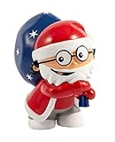 P:os 30180 - 3D Figur Mainzelmännchen „Weihnachtsmann“, Spielfigur aus PVC, ca. 5,5 cm hoch,...