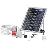 TONIXY Solar-Springbrunnenpumpe, 25 W Solar-Wasserbrunnenpumpe mit bürstenlosem Motor DC 12 V, 1100...