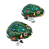 Toyvian Aufziehspielzeug Eisen Uhrwerk Spielzeug Frosch Form Wind Up Spielzeug für Kinder Party...