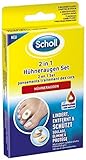 Scholl 2 in 1 Hühneraugen Set - Mit 6 Druckschutzpflaster, 6 Hühneraugenpflastern und 9...