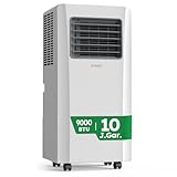 Kresico Mobile Klimaanlage 9000 BTU, Klimaanlage mobil mit Abluftschlauch, Mobiles Klimagerät mit...