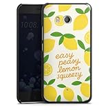 DeinDesign Hard Case kompatibel mit HTC U11 Schutzhülle schwarz Smartphone Backcover Zitrone Spruch...