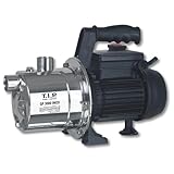 T.I.P. Edelstahl Gartenpumpe GP 3000 INOX - Leistungsstarke 550 W Pumpe mit 2950 l/h Leistung und...