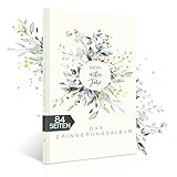 HIMMEL.HERZ.PAPIER® Mein erstes Jahr Babyalbum - Erinnerungsbuch Baby Tagebuch - Din A4 - Geschenk...