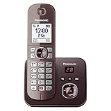 Panasonic KX-TG6861GA Schnurlostelefon mit Anrufbeantworter (Bis zu 1.000 Telefonnummern sperren,...