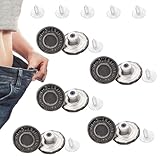 17 mm Ersatz-Jeansknöpfe, 10 Stück, kein Nähen, Metallknöpfe, verstellbare Jeansknöpfe,...