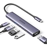 UGREEN Revodok USB C Hub PD100W, 4K HDMI, 3*USB A Datenports USB C Dock USB C Adapter...