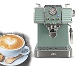 Espressomaschine Siebträger Retro Elektrisch 15 Bar - Siebträgermaschine Kaffee und Espresso -...