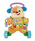 FISHER-PRICE Lernspaß Hündchens Lauflernwagen – musikalisches Gehspielzeug zum Laufenlernen mit...