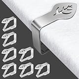 Aongray 8 Stück Tischdeckenklammern Edelstahl,Tischtuchhalter Blatt,Tischdeckenbeschwerer...
