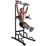 Sportstech 7in1 Power Tower PT300 als Dip Station & Kraftturm, multifunktionale Kraftstation für...