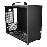 ALAMENGDA V500 Mini Tragbares M-ATX/ITX Computergehäuse, Mini-Tower-Gehäuse, Vollseitiges...