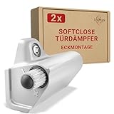LouMaxx Softclose Türdämpfer Schrank 2er Set - Türdämpfer Küche zum Softclose Nachrüsten -...