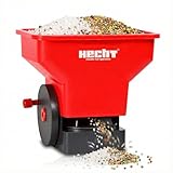 Hecht Handstreuer – Düngestreuwagen – Flexible Streubreite – 3 Liter Streugerät –...