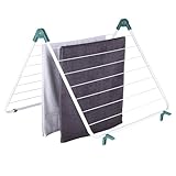 mucHome Badewannen Wäschetrockner, 9 m Trockenlänge mit arretierbare Gelenke Wäscheständer zum...