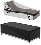1 Stück Gartenliege Abdeckung mit verstellbarem Kordelzug, Wasserdicht, UV-Beständiges, reißfest,...