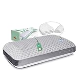 wohlKIS Nackenkissen Memory Foam – ergonomisches Kopfkissen 55x35x12 cm, höhenverstellbar...