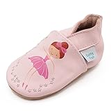 Dotty Fish Krabbelschuhe aus Leder – rutschfeste, weiche Sohle, Barfußgefühl, Lauflernschuhe &...