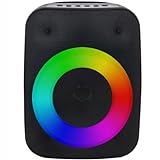 LTC - Bluetooth Lautsprecher mit USB, Akku und RGB Licht - Musikbox, Partybox - Bluetooth 5.0,...