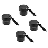 Colcolo 4Pcs ABS Plastic Tankventil Staubstopfen Schutzkappe Zubehör Kit