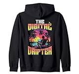 Lustiges Zitat The Digital Drifter Digital Nomad Kapuzenjacke