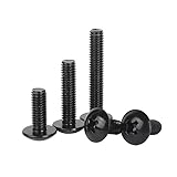 MOOPW Kreuz Champignon Runder Kopf Bolzen Edelstahl 304 Schwarz Zink Flachrundbolzen Maschine...