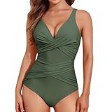 DecorDwell Badeanzug Damen Bauchweg Schwimmanzug Bademode Sportbadeanzüge für Damen Sexy...