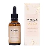 welleza Golden Hour - Bio Haaröl ohne Silikon und Parabene [50ml] für gesunde Haarspitzen und...