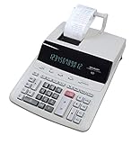 Sharp Druckender Tischrechner CS-2635RHGYSE (großes 12-stelliges Display, schwarz rote Druckfarben,...