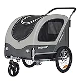 Doggyhut Original Large Fahrradanhänger & Hundebuggy 2 in 1 für Hunden bis 35kg Hundeanhänger...