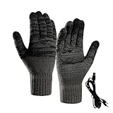 Beheizte Winterhandschuhe,Elektrisch Beheizte Touchscreen Handschuhe Mit Wärmefunktion | Thermo...