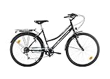 Multibrand Distribution Probike 26 Zoll City Fahrrad Urban Cityräd 6-Gang Damen, Herren, Mädchen,...