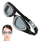 Schwimmbrille - Anti-UV-Schwimmbrille Mit Breiter Sicht,Wasserdichtes Schwimmzubehör Für Tauchen...